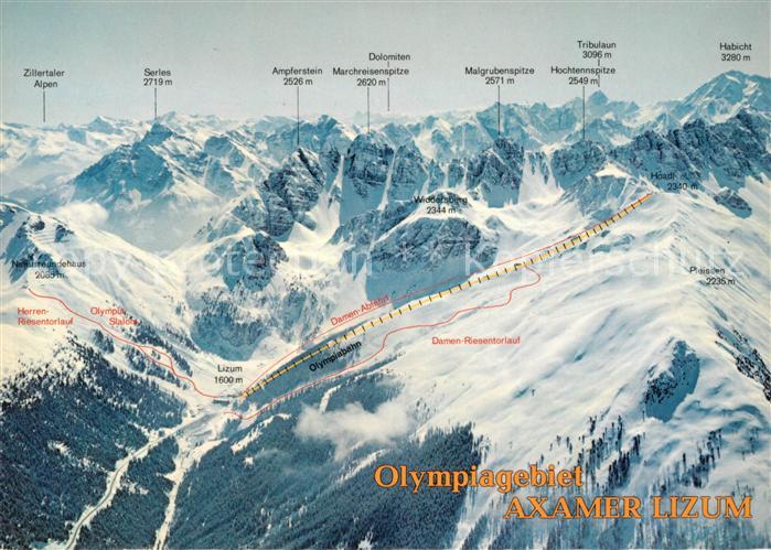 Axamer Lizum Olympia Skigebiet Alpines Schizentrum Stubaier Alpen