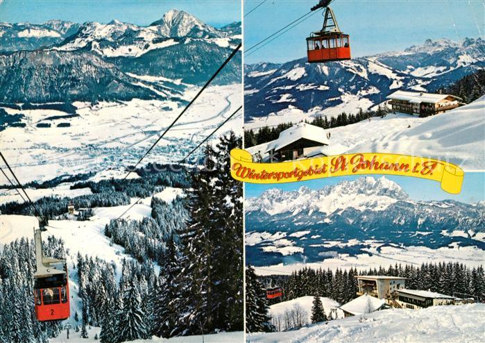 St Johann Tirol Panorama Blick vom Harschbichl Seilbahn Angerer Alm Steinberge K