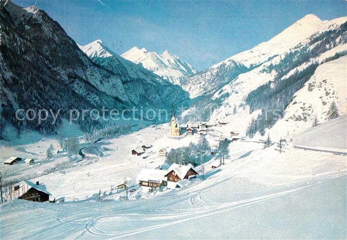 Heiligenblut Kaernten Winterpanorama Grossglockner Hochalpenstrasse