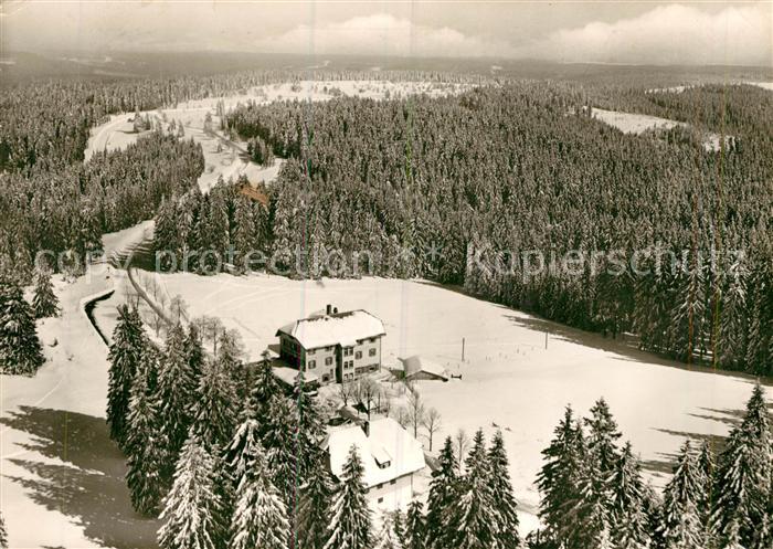Zuflucht Wintersportplatz Schwarzwald Fliegeraufnahme