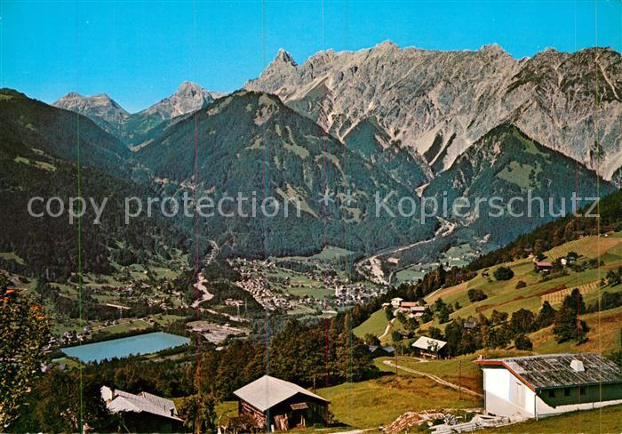 Vandans Vorarlberg Panorama gegen Zimba und Vandanser Steinwand Branz Karte Nr.