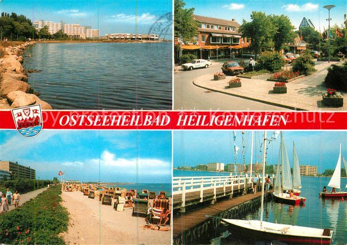 Heiligenhafen Ostseebad Strand Promenade Steg Segelboote