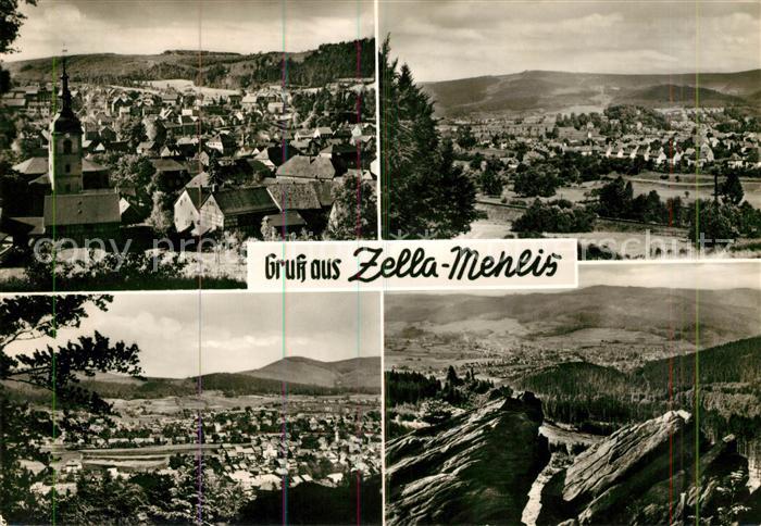 Zella-Mehlis Panorama Ringweg Schwarzer Kopf Kaltenbrunner Steine Felsen