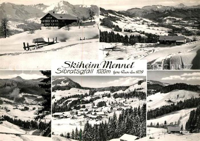 Sibratsgfaell Vorarlberg Skiheim Mennel Wintersportplatz Alpen