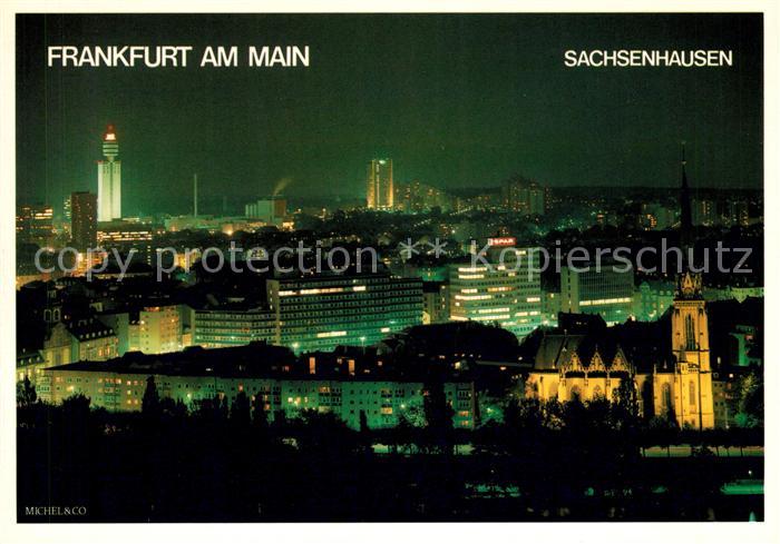 Frankfurt Main Sachsenhausen bei Nacht