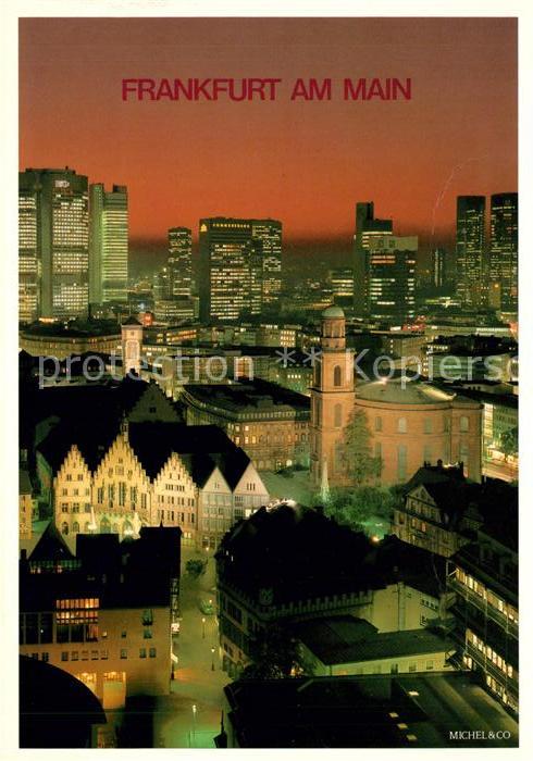 Frankfurt Main bei Nacht