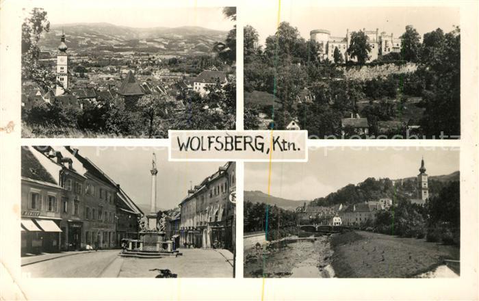 Wolfsberg Kaernten Panorama Schloss Marktbrunnen Kirche