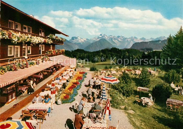 Sonthofen Oberallgaeu Alpen Moorbad Sonnenalp Terrasse Allgaeuer Alpen
