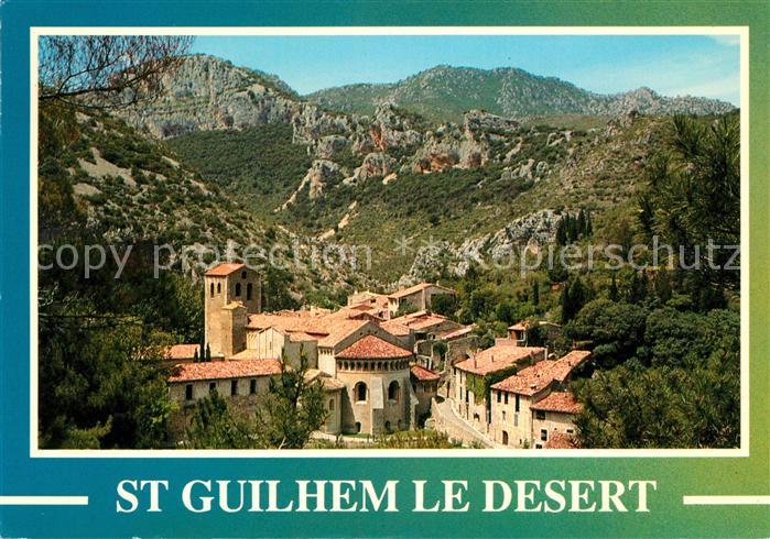 Saint-Guilhem-le-Desert Village cree sous Charlemagne Abbaye romane