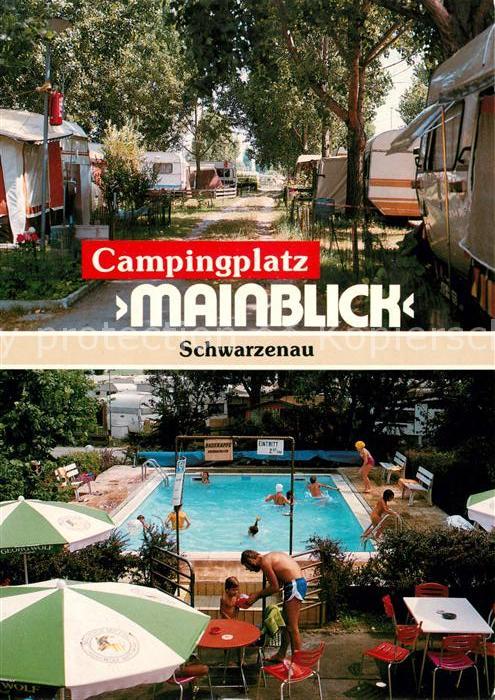 Schwarzenau Schwarzach Main Campingplatz Maiblick Swimmingpool