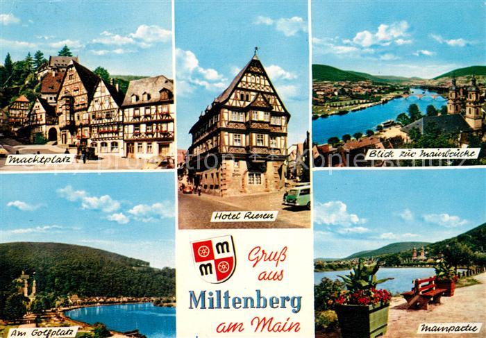 Miltenberg Main Marktplatz Hotel Riesen Mainbruecke Am Golfplatz Mainpartie