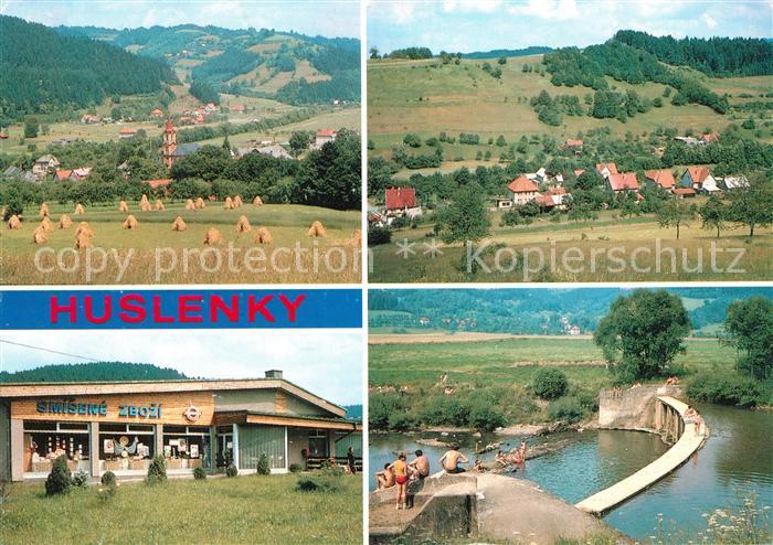 Huslenky Celkovy pohled Kychova Prodejna Jednoty Splav