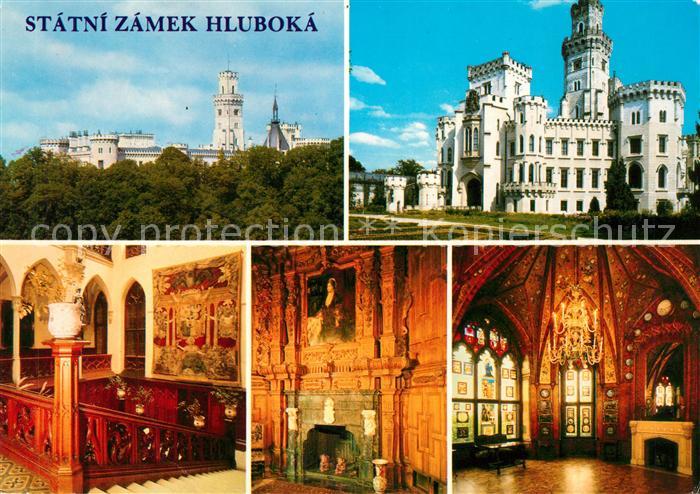 Hluboka Vltavou Statni Zamek Hluboka Dnesni novogoticka budova windsorskeho styl