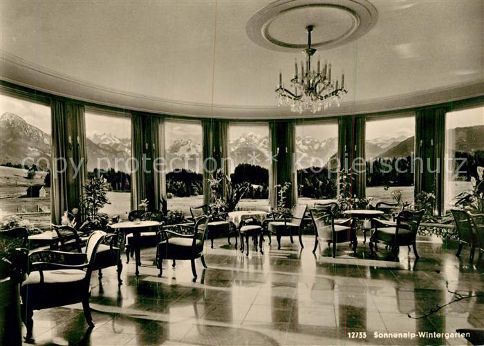 Sonthofen Oberallgaeu Alpen Moor und Kneippbad Sonnenalp Wintergarten