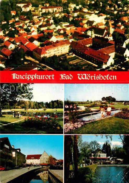 Bad Woerishofen Fliegeraufnahme Kurpark Wassertretanlage See