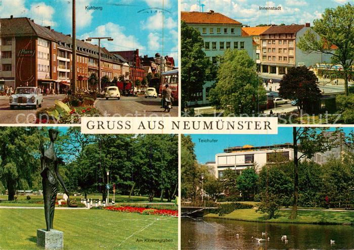 Neumuenster Altenmuenster Kuhberg Innenstadt Am Klostergraben Schwanenteich