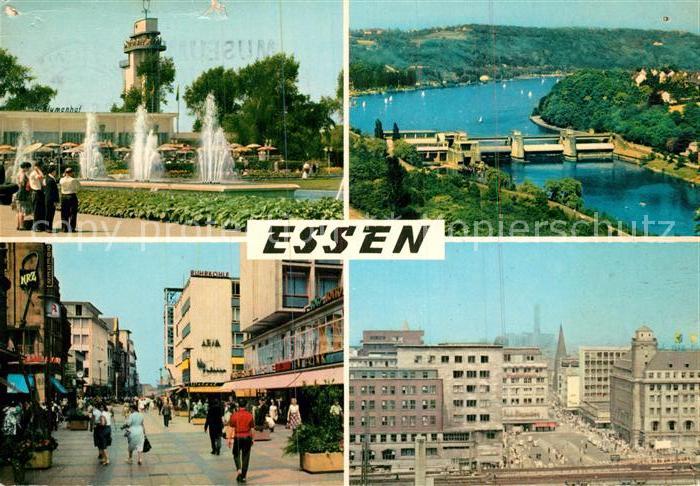 Essen Ruhr Blumenhof Fussgaengerzone Stauwehr Stadtplatz