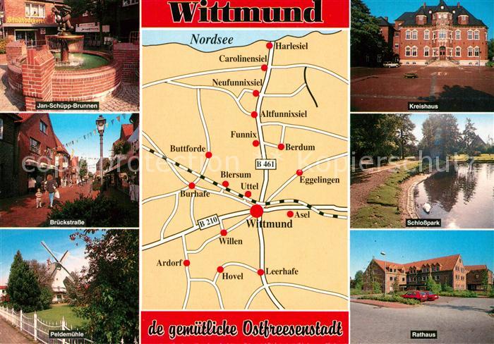 Wittmund Jan Schuepp Brunnen Brueckstrasse Peldemuehle Kreishaus Schlosspark Rat