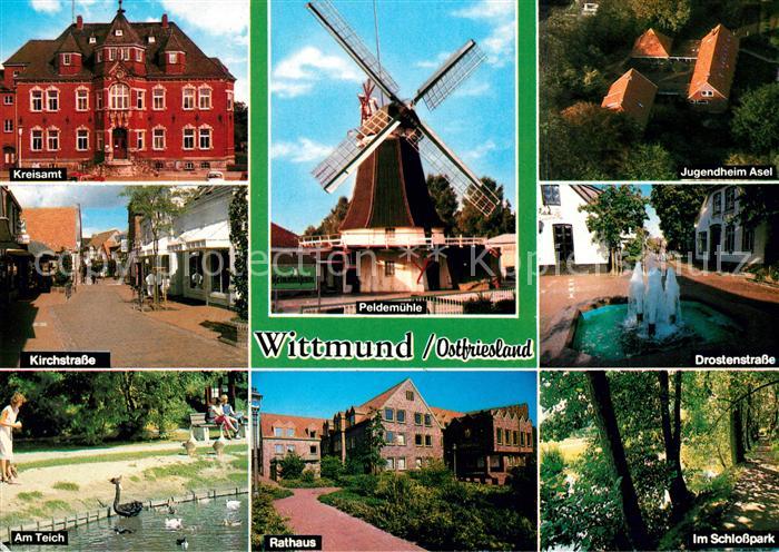 Wittmund Kreisamt Kirchstrasse Am Teich Peldemuehle Rathaus Jugendheim Asel Dros