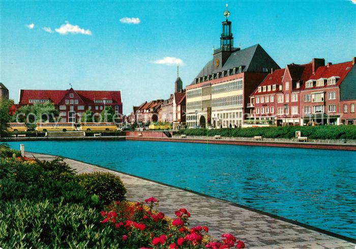 Emden Ostfriesland Partie am Emskanal