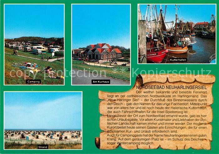 Neuharlingersiel Camping Am Kurhaus Kutterhafen Strand