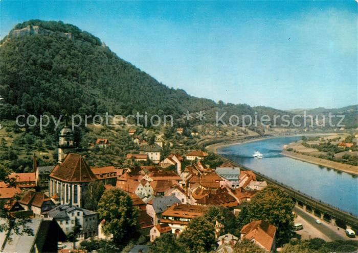 Koenigstein Saechsische Schweiz Panorama