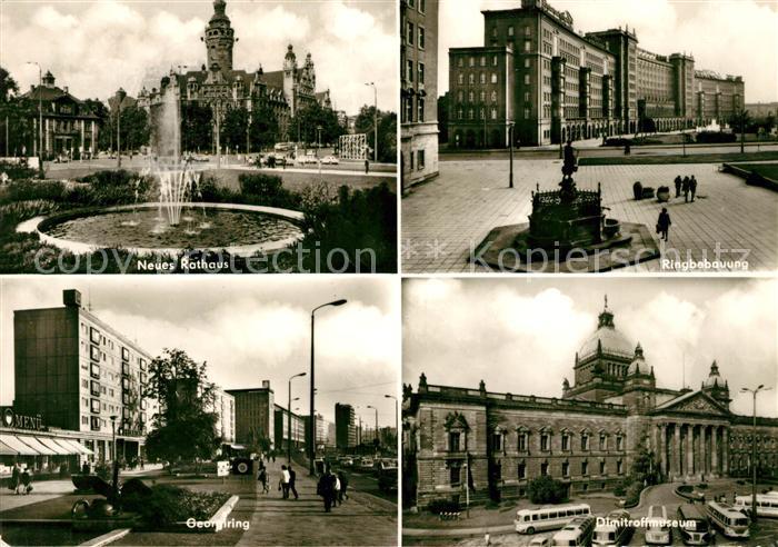 LEIPZIG Sachsen Neues Rathaus Ringbebauung Georgiring Dimitroffmuseum