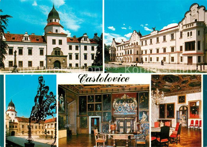 Castolovice Zamek z doby kolem Novogoticky byl upraven Interiery maji puvodni bo