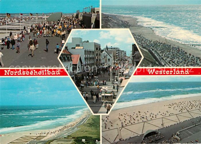 Westerland Sylt Promenade Strandpartien Ortsmotiv