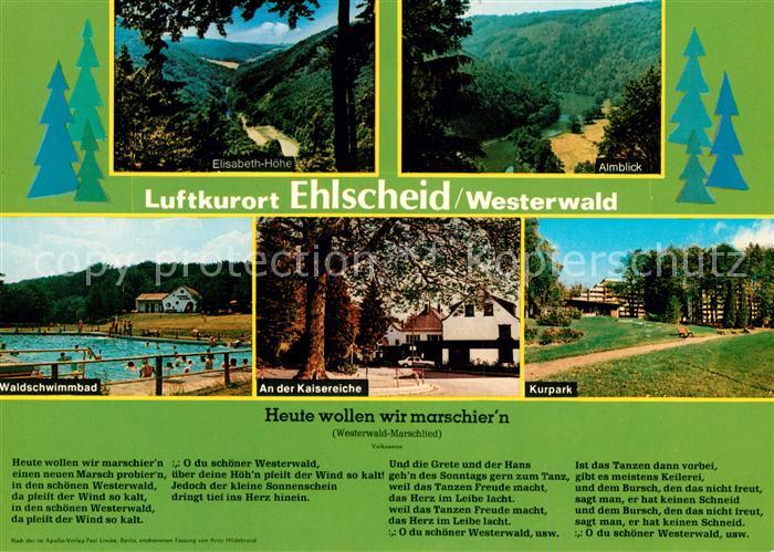 Ehlscheid Elisabeth Hoehe Almblick Waldschwimmbad Kaisereiche Kurpark