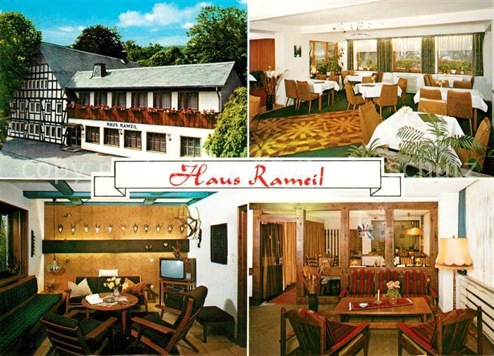 Lennestadt Hotel Pension Haus Ramail Gastraeume
