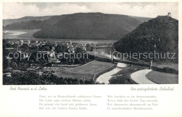 Bad Nassau Landschaftspanorama Lahnlied