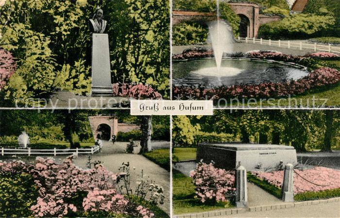 Husum Nordfriesland Schlossgarten Theodor Storms Grab