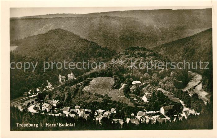 Treseburg Harz Panorama Bodetal Fliegeraufnahme