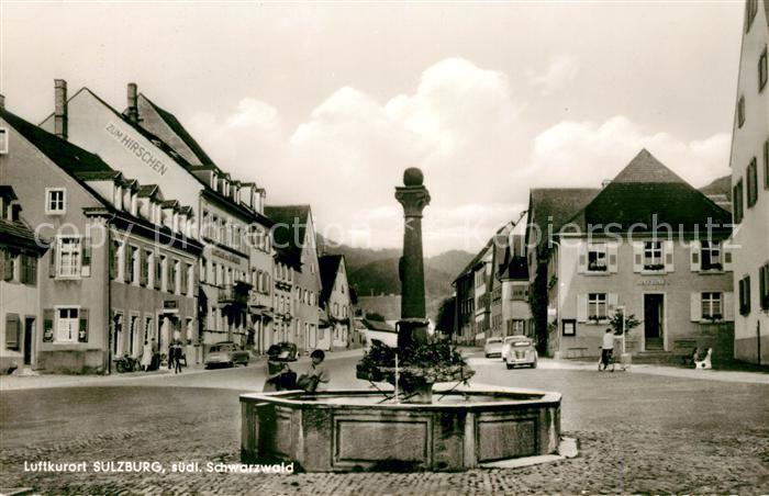Sulzburg Freiburg Marktplatz Brunnen Luftkurort im Schwarzwald