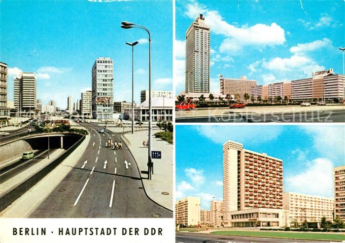 BERLIN CITY Autotunnel Alexanderplatz Interhotel Stadt Berlin Hans Beimler Stra