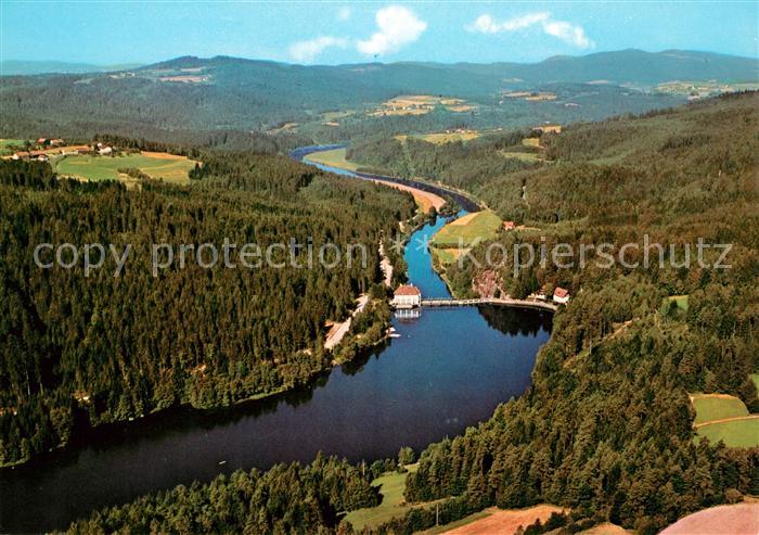 Hoellensteinsee Kraftwerk Naturpark Bayerischer Wald Fliegeraufnahme