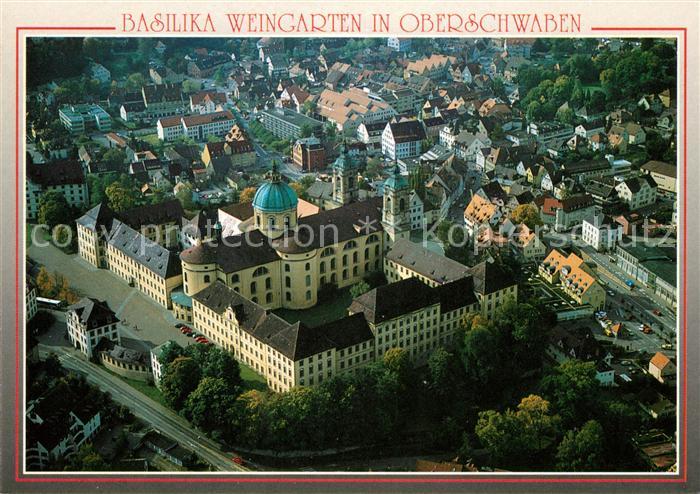 Weingarten Wuerttemberg Basilika Benediktiner Abtei Fliegeraufnahme