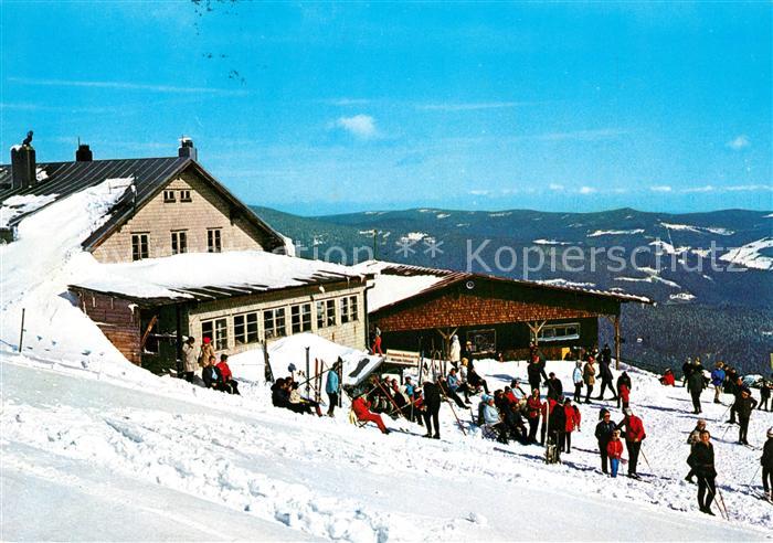 Bayerisch Eisenstein Arberschutzhaus Grosser Arber Wintersportplatz Bayerischer