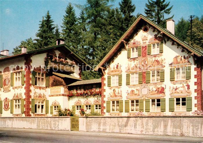 Oberammergau Passionsspielort Haensl und Gretl Heim Fassadenmalerei