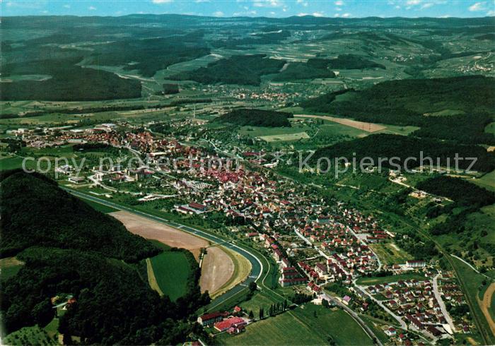 Tiengen Waldshut Viertaelerstaedtchen im Hochrheingebiet Schwarzwald Fliegeraufn