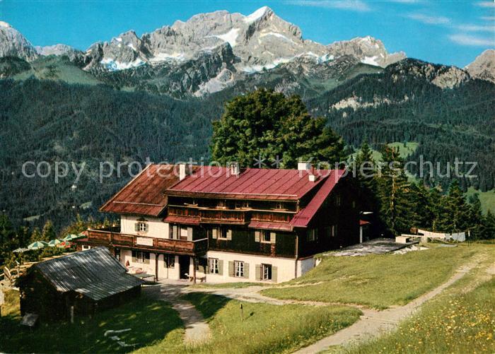 GARMISCH-PARTENKIRCHEN Bayern Berggasthof Eckbauer Alpspitze Zugspitze Wetterste