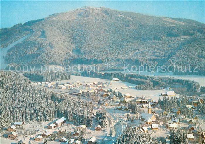 Titisee mit Hochfirst Schwarzwald Winterlandschaft Thorbecke Luftbild