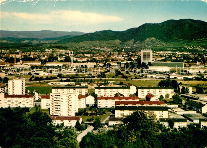 Offenburg mit OT Albersboesch Fliegeraufnahme