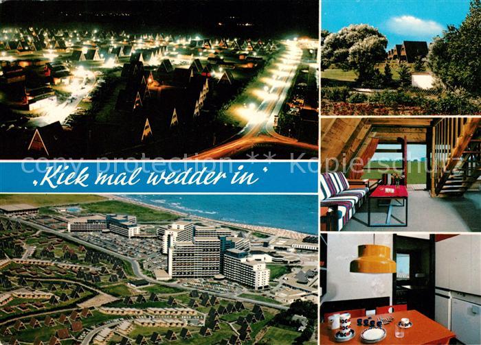 Damp 2000 Bungalowdorf Nachtaufnahme Haus Klabautermann Kurklinik Ostseeklinik F