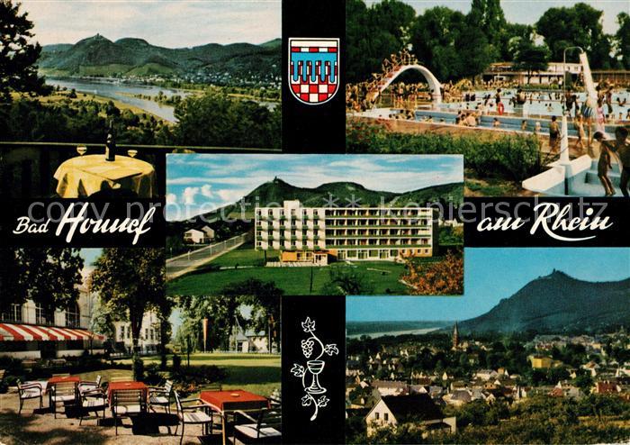 Bad Honnef Siebengebirge Inselbad Freibad Kurklinik Kurgarten