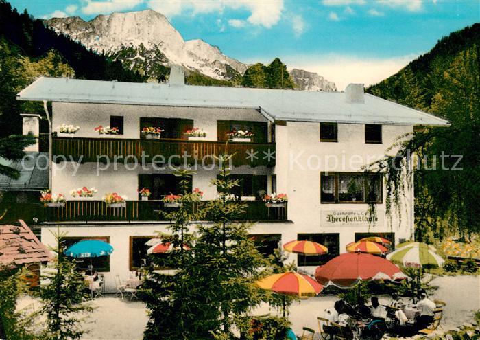 Maria Gern Gaststaette Cafe Theresienklause Berchtesgadener Alpen