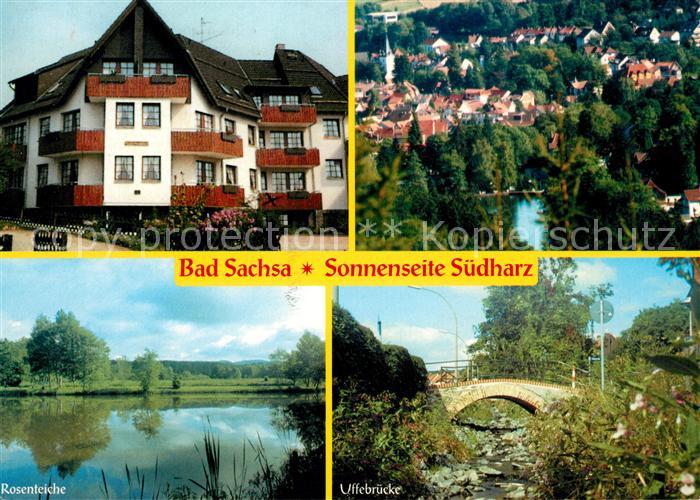 Bad Sachsa Harz Gaestehaus Rabensbergblick Rosenteiche Uffebruecke