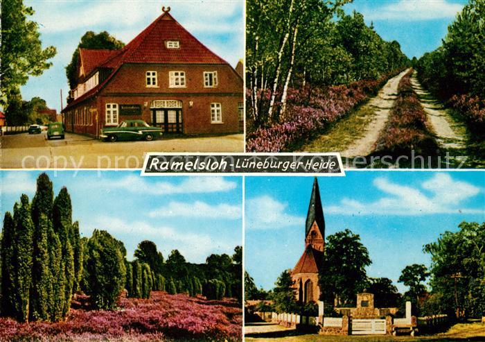 Ramelsloh Hotel Pension Kirche Landschaftspanorama Lueneburger Heide