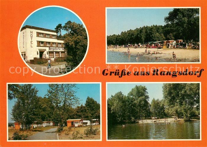 Rangsdorf Hotel Rangsdorfer Hof Strandbad Rangsdorfer See Campingplatz Nymphense